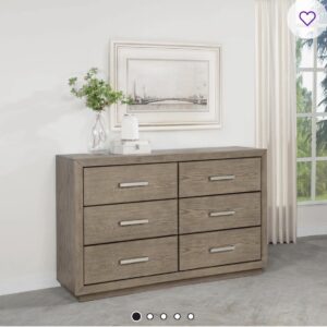 G25Q_138D Modern 6-Drawer Dresser — Wide Chest