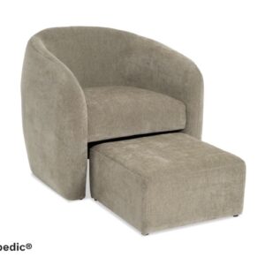 PU Leather Swivel Bar Stool Set (2pcs)