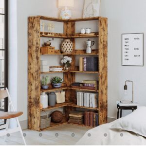 tem: 6-Tier Corner Bookshelf