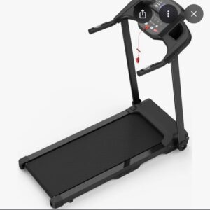Foldable Electric Treadmill - Black - Home Fitness Running Machine