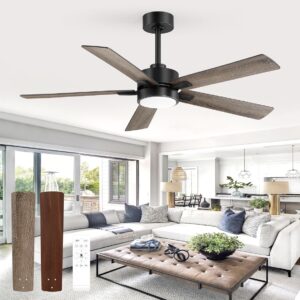 52" Ceiling Fan with LED Light & Remote - 5 Blade